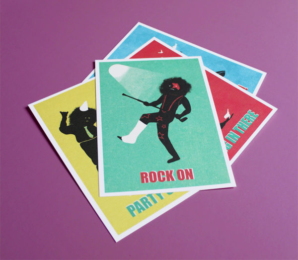 Postcarddesign 'Oh Happy Day' by Christel Wolf
